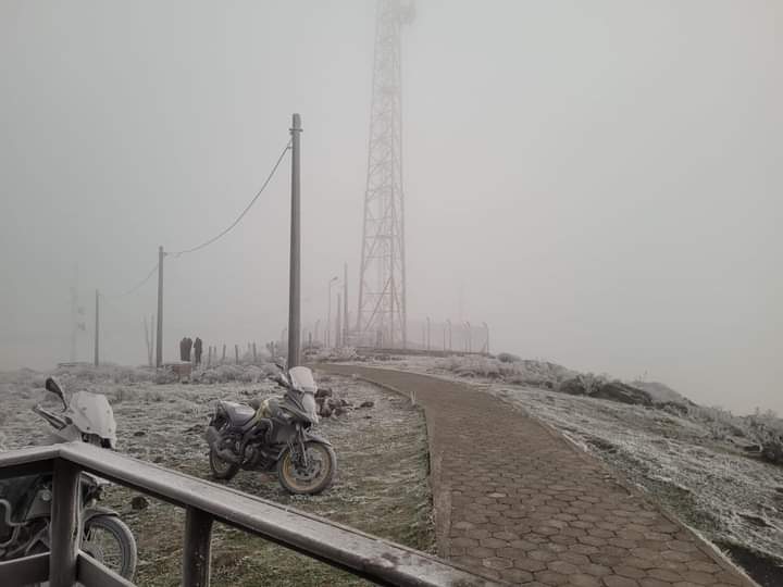 Frio intenso na Serra catarinense na manh&atilde; desta sexta-feira (10) – Foto: Divulga&ccedil;&atilde;o/ND