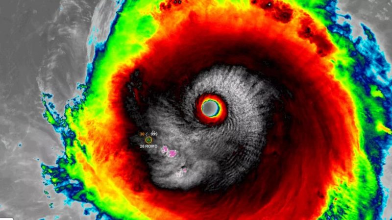 Super typhoon Hinnamnor impressed in the satellite images of the last hours –  Photo: MetSul/ND