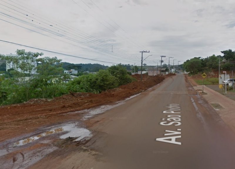 Crime ocorreu na rua S&atilde;o Pedro, no bairro Pinheirinho. (Imagem ilustrativa). – Foto: Google Street View/Reprodu&ccedil;&atilde;o/ND