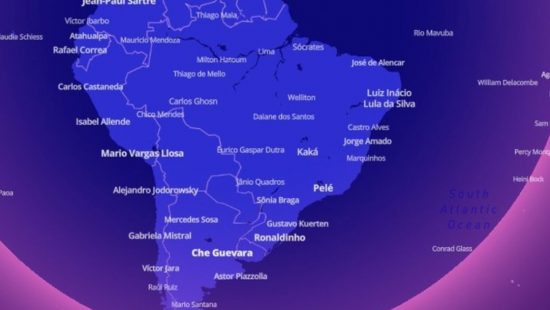Mapa interativo mostra quem é a pessoa mais notável de Florianópolis para o mundo