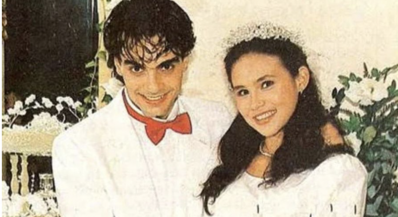 Guilherme de Pádua e Paula Thomaz durante o casamento &mdash; Foto: Rede Social/Reprodu&ccedil;&atilde;o