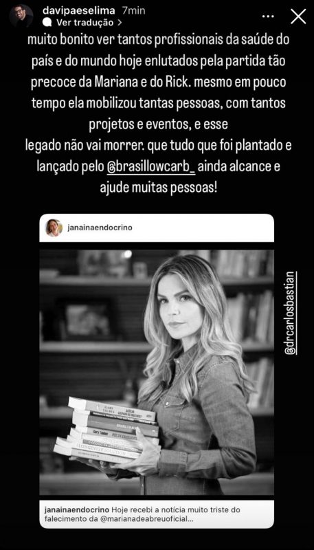 Mariana Bastian recebe homenagens – Foto: Internet/Reprodu&ccedil;&atilde;o