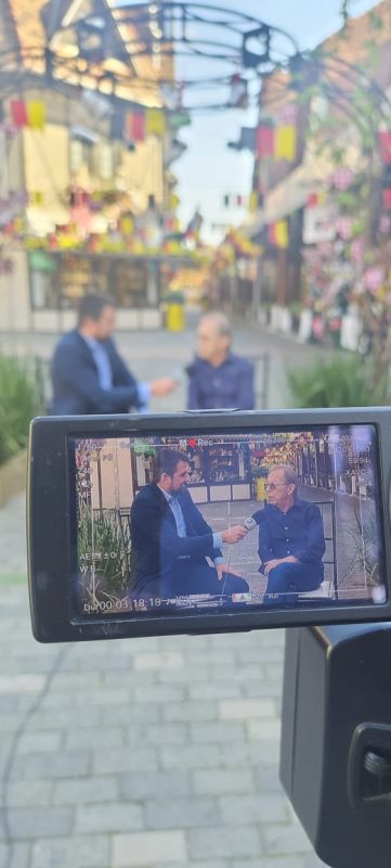 Dalto dos Reis em entrevista para o Balan&ccedil;o Geral Blumenau – Foto: Adriano Raulino/NDTV