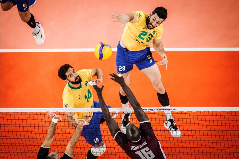 Brasil vence o Catar no Mundial de vôlei masculino