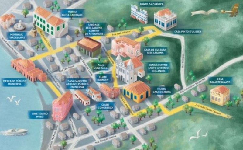 Paisagem Cultural – passeio pelo Centro Hist&oacute;rico de Laguna – Foto: Reprodu&ccedil;&atilde;o/Sesc/SC