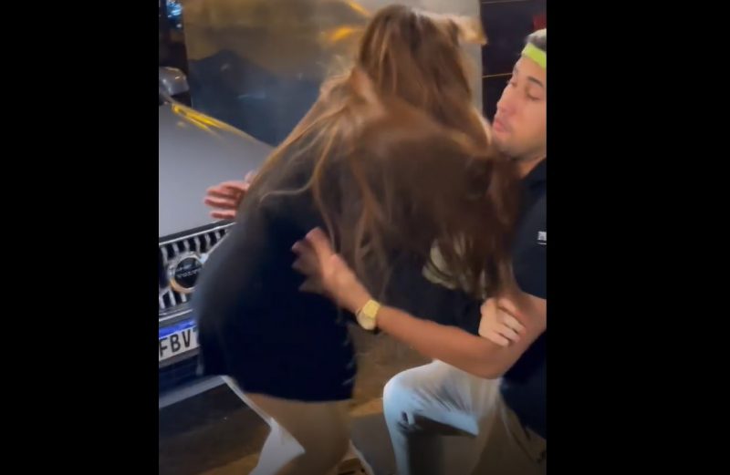 maiara quase foi ao chão