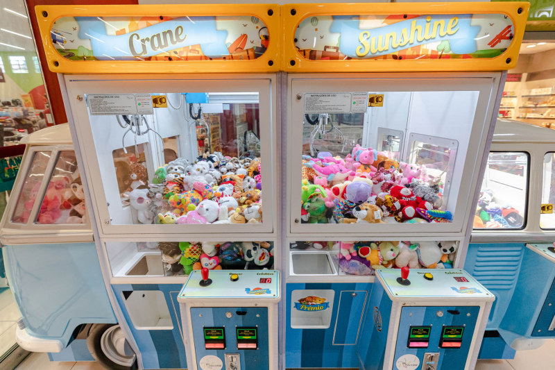 M&aacute;quinas de pel&uacute;cia. – Foto: Maquina BR Machine/Divulga&ccedil;&atilde;o/ND