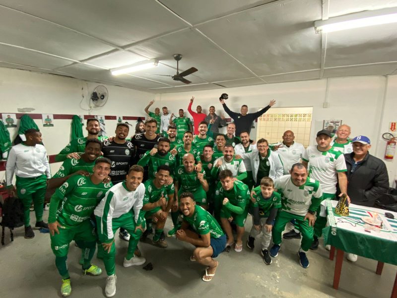 Elenco do Metropolitano vence e rebaixa o Blumenau – Foto: Andr&eacute; Thiago/CA Metropolitano/Divulga&ccedil;&atilde;o/ND