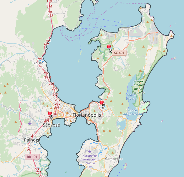 Esta&ccedil;&otilde;es de meteorologia da Epagri apontam as menores temperaturas na manh&atilde; desta sexta-feira em Florian&oacute;polis – Foto: Epagri/Reprodu&ccedil;&atilde;o/ND
