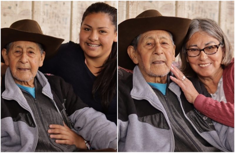 A esquerda a &uacute;ltima filha e a direita a primeira filha de Nabor. – Foto: Jhonatan Coppini/Oeste Mais