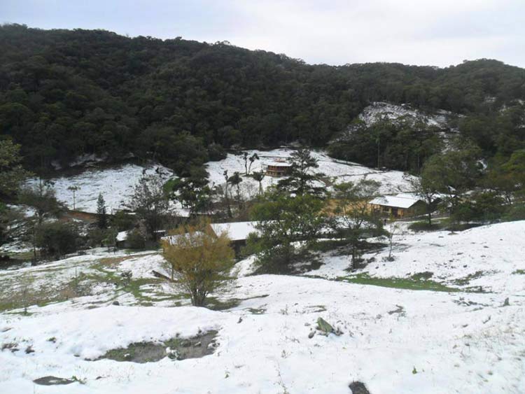 Existe a possibilidade de chuva congelada e neve na regi&atilde;o do Planalto Sul de Santa Catarina. – Foto: Divulga&ccedil;&atilde;o/Adriano Pereira/ND