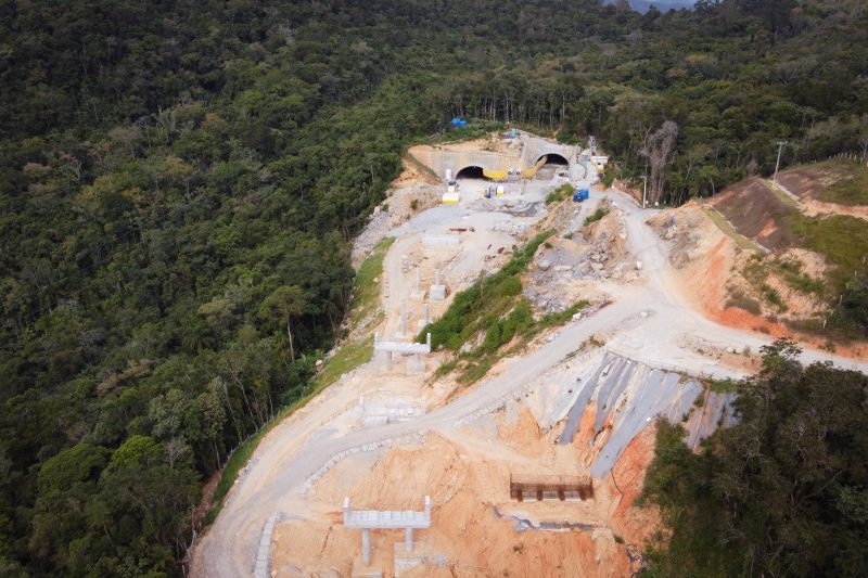 Cons&oacute;rcio de empresas assume obras no T&uacute;nel 3 do Contorno Vi&aacute;rio de Florian&oacute;polis – Foto: Arteris / Divulga&ccedil;&atilde;o ND