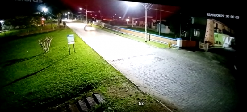 V&iacute;deo mostra fuga de suspeito de atirar contra fam&iacute;lia em SC – Foto: PMSC/Divulga&ccedil;&atilde;o/ND