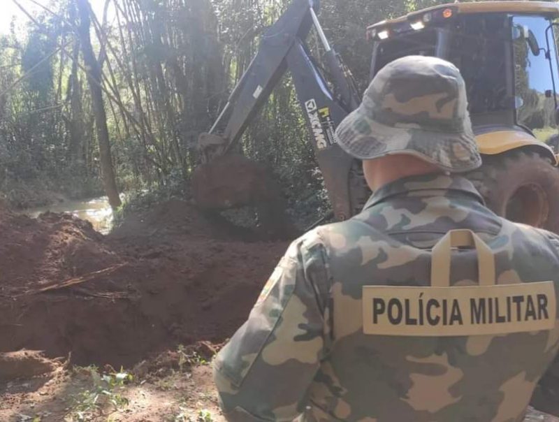 Pol&iacute;cia Militar Ambiental fechou as passagens nesta segunda-feira. Foto: PMA/Divulga&ccedil;&atilde;o/ND