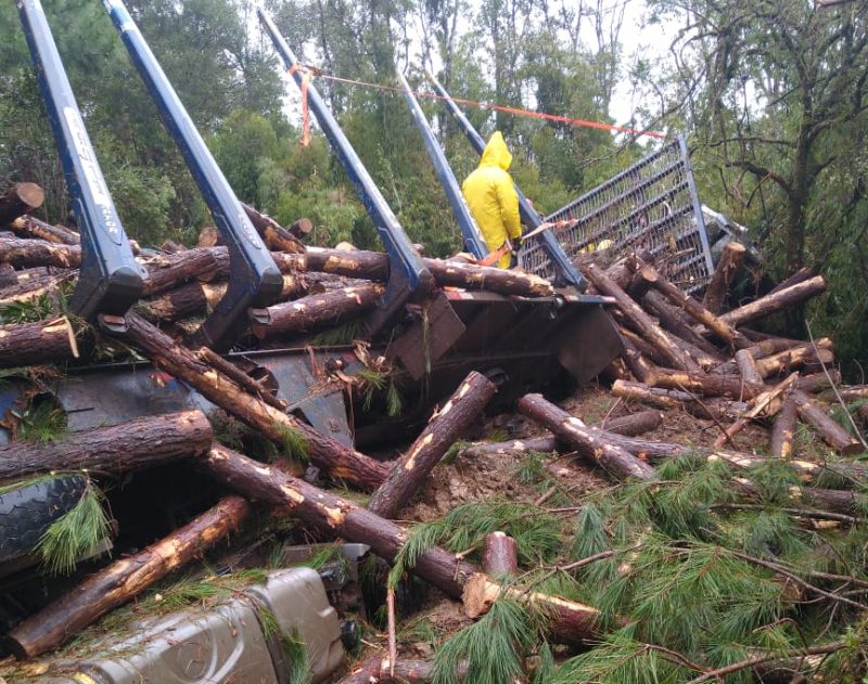 Acidente foi registrado na manh&atilde; desta quarta-feira (10). – Foto: PMRv/Divulga&ccedil;&atilde;o/ND