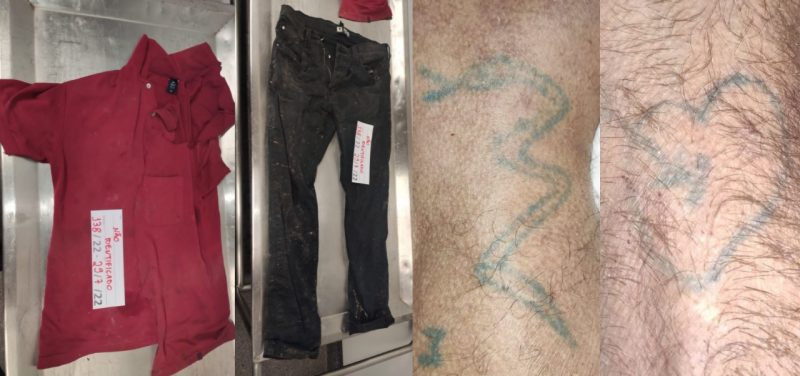 As caracter&iacute;sticas do homem foram divulgadas pelo IML. – Foto: Pol&iacute;cia Cient&iacute;fica/ND