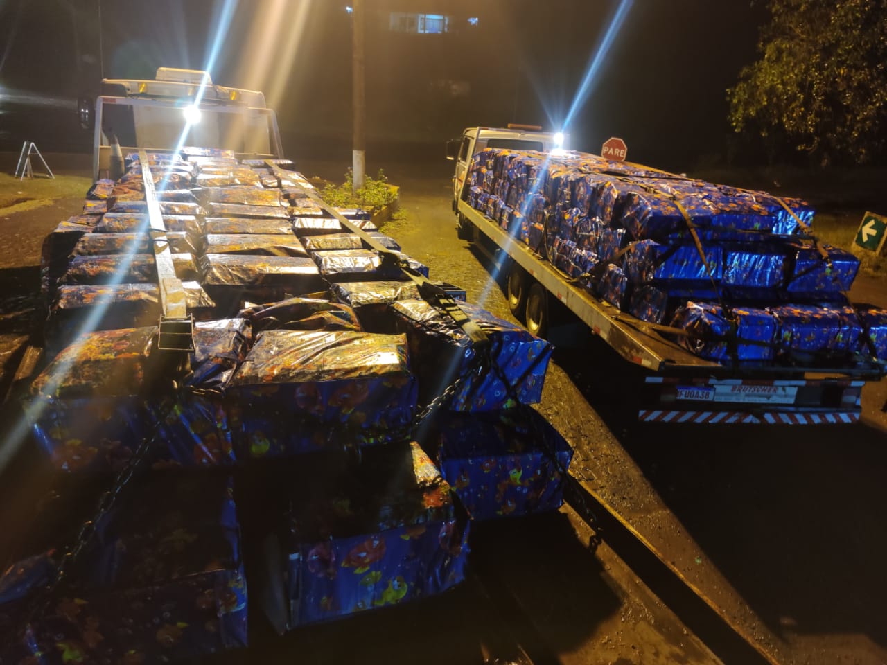 Several security forces took part in the action and confiscated smuggled materials in Cunha Pora and Iraseminje.  - Federal Highway Police/North Dakota