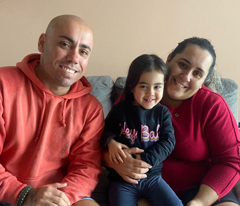 Policial militar salva vida de crian&ccedil;a de 2 anos em Florian&oacute;polis – Foto: 21 BPM/Divulga&ccedil;&atilde;o/ND