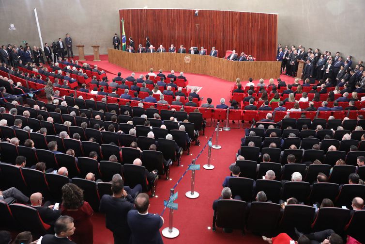 Cerim&ocirc;nia de posse do ministro Alexandre de Moraes como presidente do TSE – Foto: Ant&ocirc;nio Augusto/TSE/ND