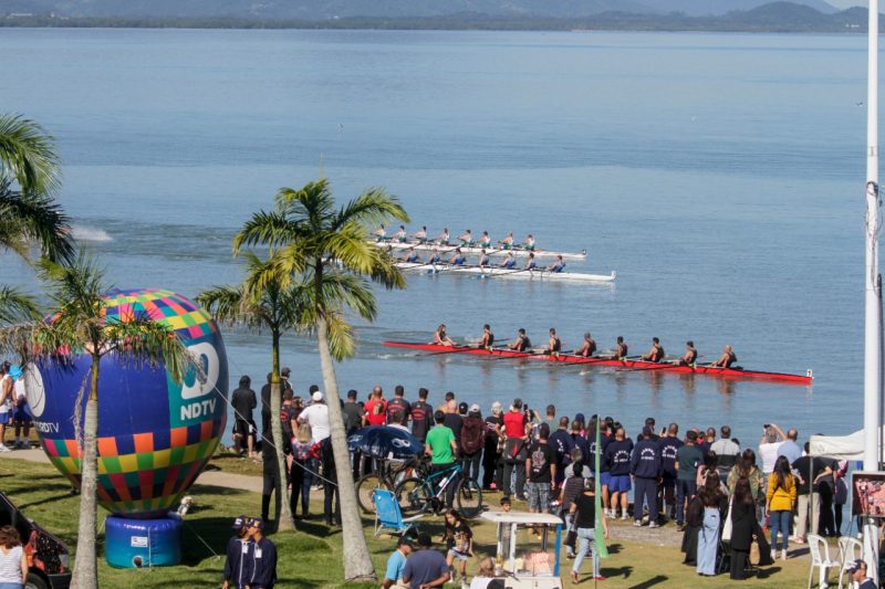 Público e remadores em provas da segunda etapa do estadual de remo
