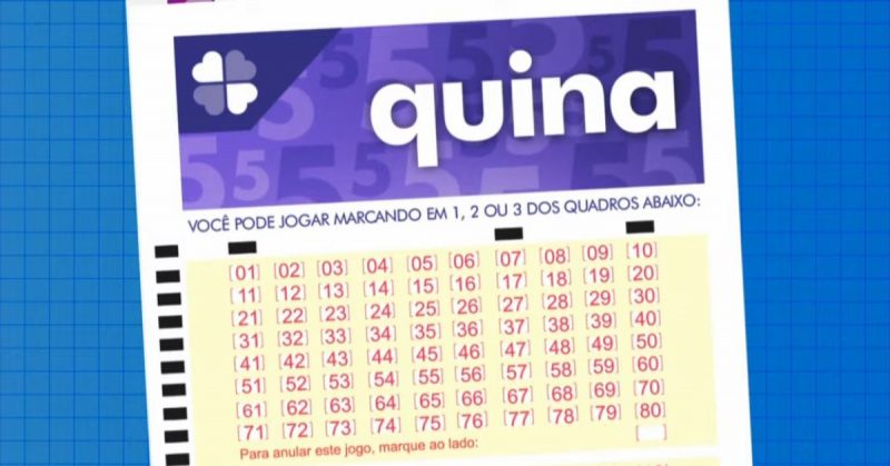 Resultado da Quina hoje: bilhetes de apostas da Quina