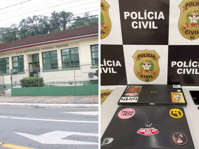 Professor foi preso pela pol&iacute;cia civil em Gaspar – Foto: Raquel Bauer/ND/Divulga&ccedil;&atilde;o PCSC