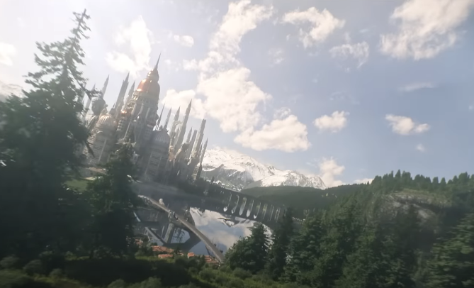 Visual do Reino dos Sonhos na s&eacute;rie “Sandman” – Foto: Reprodu&ccedil;&atilde;o/YouTube/ND