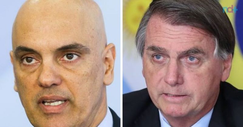 Presidente do TSE e Alexandre de Moraes e presidente Jair Bolsonaro (PL) – Foto: Reprodu&ccedil;&atilde;o
