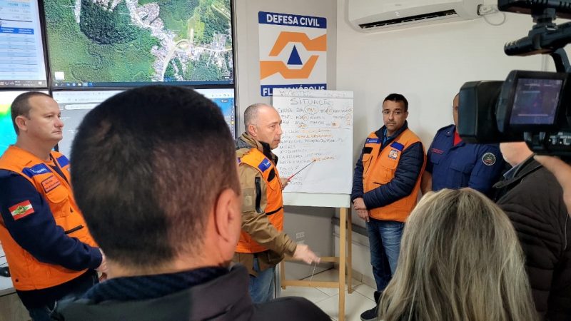Defesa Civil fez balanço dos estragos em Florianópolis