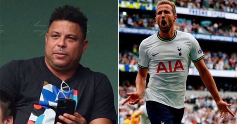 Ronaldo Naz&aacute;rio: dupla dos sonhos de Harry Kane, &iacute;dolo do Tottenham – Foto: Reprodu&ccedil;&atilde;o
