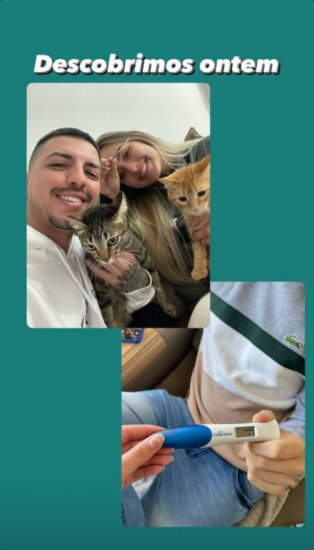 No dia seguinte ao resultado a not&iacute;cia foi dada aos seguidores – Foto: Reprodu&ccedil;&atilde;o/@beatrizsanntoss/ND