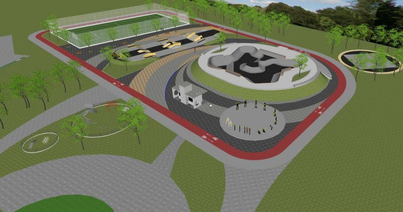 Imagem mostra o projeto do complexo Skate Park, no Abra&atilde;o – Foto: Divulga&ccedil;&atilde;o/ND