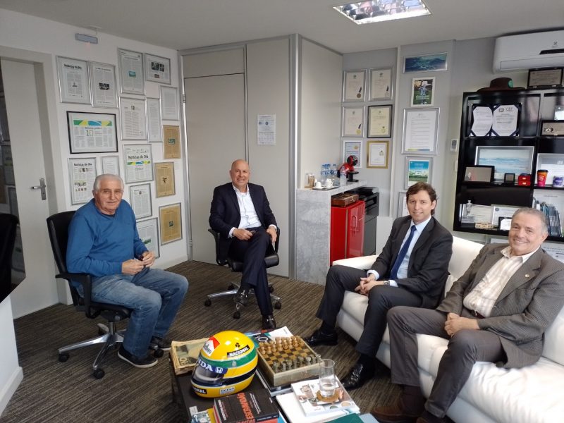 Uni&atilde;o foi selada em encontro entre o presidente do Grupo ND, Marcello Corr&ecirc;a Petrelli o presidente e os diretores da ACM, Drs. Ademar Jos&eacute; de Oliveira Paes Junior, Jo&atilde;o Ghizzo Filho e Ant&ocirc;nio Felipe Sim&atilde;o – Foto: Divulga&ccedil;&atilde;o/ND