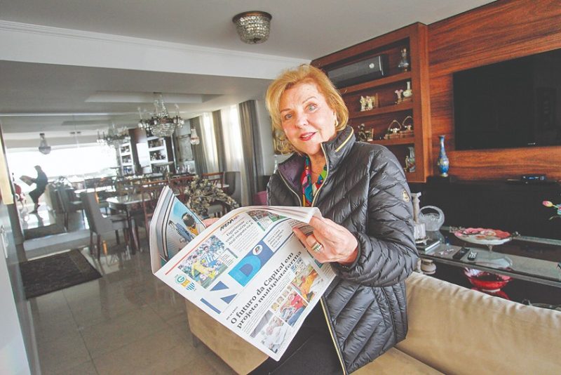 Teresinha aparece nos registros de festas e eventos de relev&acirc;ncia da sociedade catarinense &nbsp;– Foto: Leo Munhoz/ND