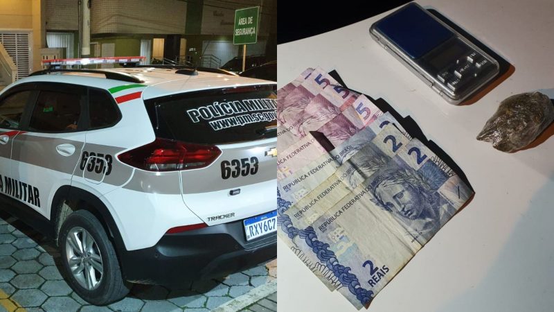Dupla audaciosa &eacute; presa por tr&aacute;fico e ainda tenta furtar droga dentro da delegacia – Foto: Pol&iacute;cia Militar/Divulga&ccedil;&atilde;o/ND