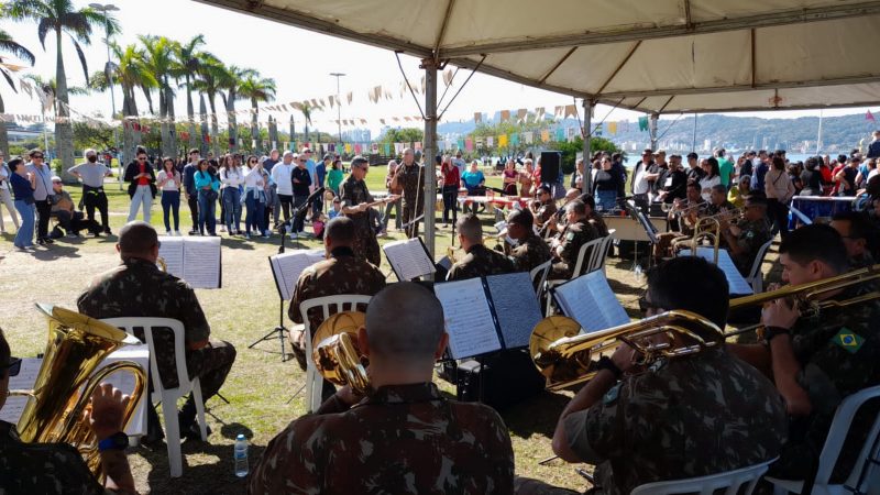 Banda Militar em uma de suas apresenta&ccedil;&otilde;es – Foto: 14&ordf; Brigada de Infantaria Motorizada/Divulga&ccedil;&atilde;o/ND