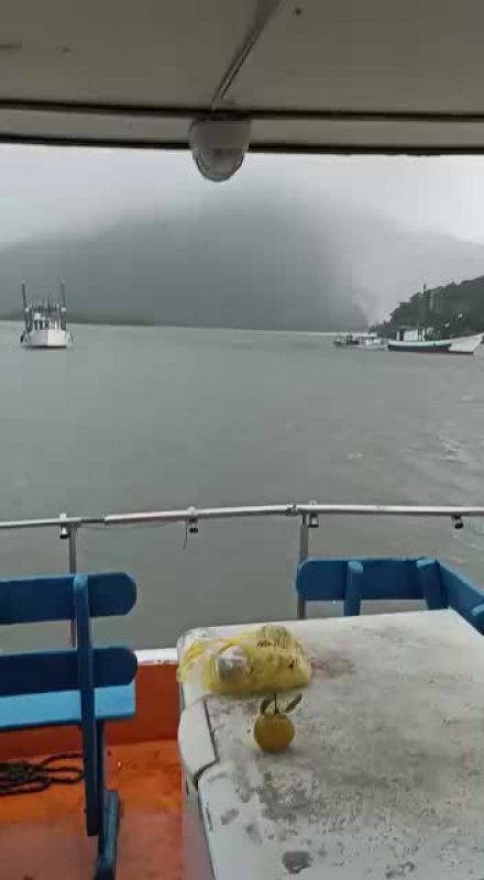 FRAME – Moradores flagram fen&ocirc;meno no litoral do Paran&aacute; – Foto: Ric Mais/Reprodu&ccedil;&atilde;o/ND