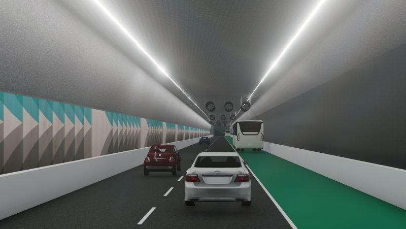 Túnel subaquático vai conectar Itajaí e Navegantes pelo Rio Itajaí-Açu &#8211; Foto: X1 Arquitetos/Amfri/Divulgação/ND