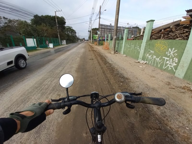 Obra na SC-405 deixa local ainda mais inseguro – Foto: Rodrigo St&uuml;pp /Divulga&ccedil;&atilde;o / ND