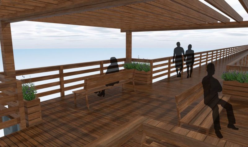 The main goal will be to provide a seating area with the best view of the region – Art: PMF/Disclosure/ND