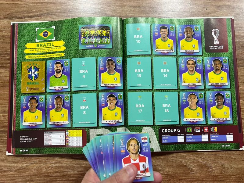 COMPLETANDO O ÁLBUM DE FIGURINHAS DA COPA DO MUNDO 2022 