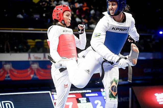 brasileira leva o bronze em Paris – Foto: CBTKD./ Divulga&ccedil;&atilde;o/ ND