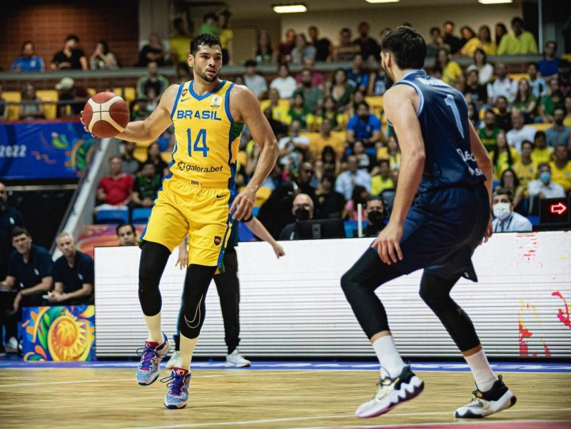 Brasil vence e mant&eacute;m os 100% na Americup – Foto: CBB/Divulga&ccedil;&atilde;o/ND