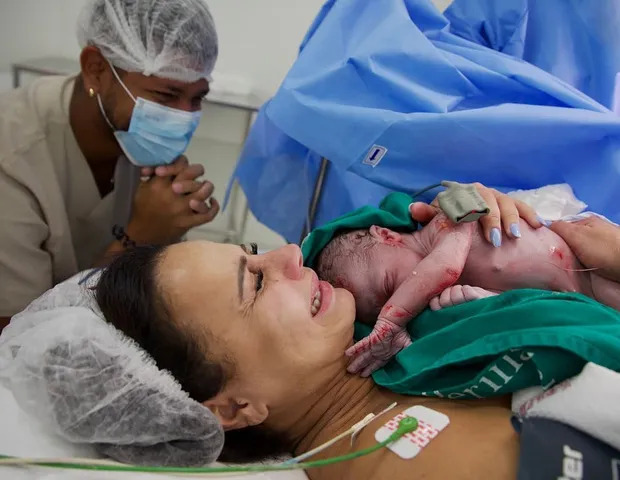 Joaquim &eacute; o primeiro filho de Viviane Araujo com Guilherme Milit&atilde;o – Foto: Instagram/Reprodu&ccedil;&atilde;o/ND