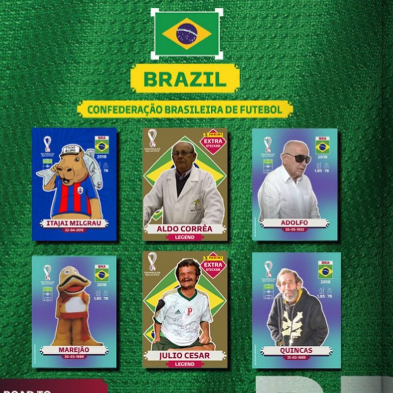 Jogadores foram substitu&iacute;dos por &iacute;cones da cidade – Foto: Itaja&iacute; Mil Grau/Reprodu&ccedil;&atilde;o/ND