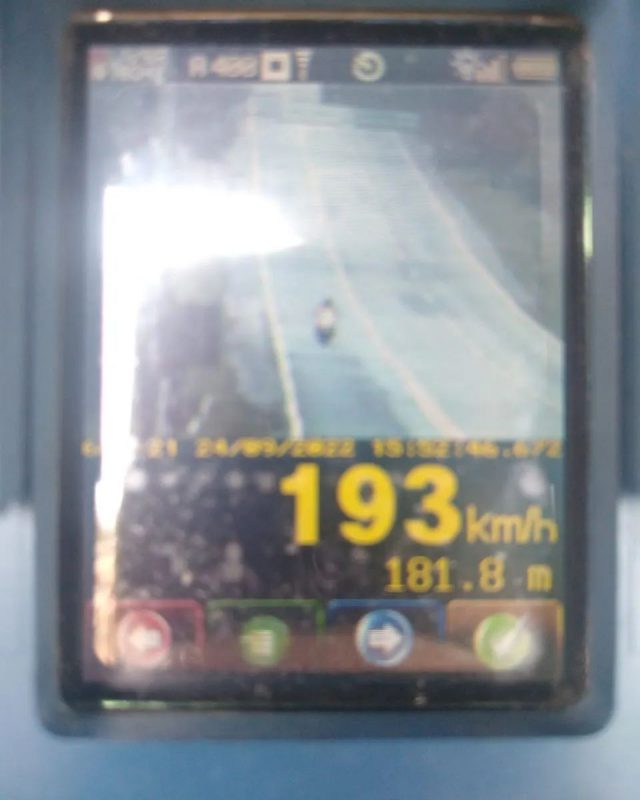 Flagrante foi feito no quil&ocirc;metro 18,2 da Serra Dona Francisca – Foto: PMRv/Reprodu&ccedil;&atilde;o/ND