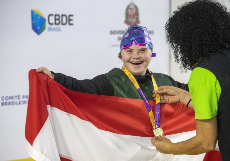Paratletas de Blumenau conquistam medalhas nas Paral&iacute;mpiadas Escolares – Foto: Divulga&ccedil;&atilde;o/Prefeitura de Blumenau/ND
