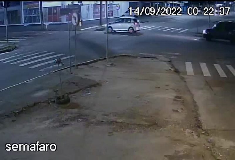 FRAME – V&iacute;deo mostra momento exato do acidente – Foto: Reprodu&ccedil;&atilde;o/ND