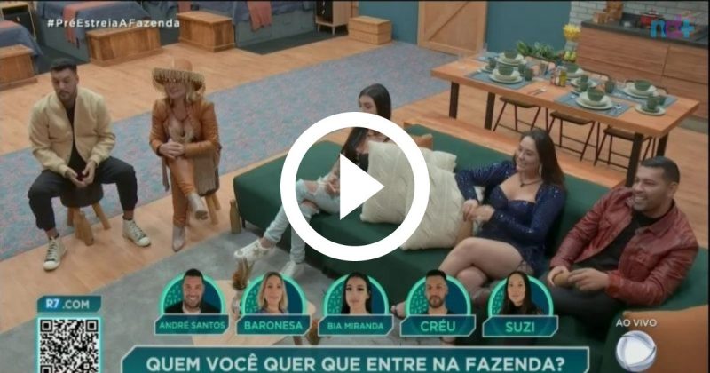 Andr&eacute; Santos foi confirmado em “A Fazenda” – Foto: Record TV/Reprodu&ccedil;&atilde;o