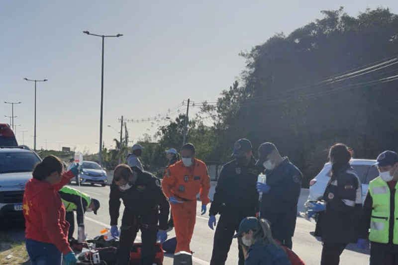 Acidente ocorreu na SC-401, em Florianópolis